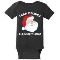 I Can Deliver All Night Long X-Mas Bad Santa Baby Bodysuit