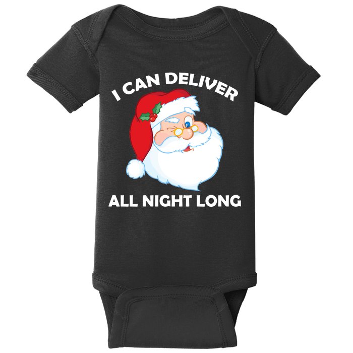 I Can Deliver All Night Long X-Mas Bad Santa Baby Bodysuit