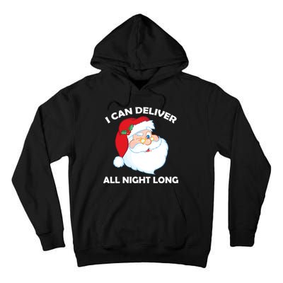 I Can Deliver All Night Long X-Mas Bad Santa Tall Hoodie