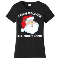 I Can Deliver All Night Long X-Mas Bad Santa Women's T-Shirt