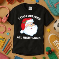 I Can Deliver All Night Long X-Mas Bad Santa Kids T-Shirt
