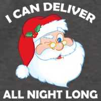 I Can Deliver All Night Long X-Mas Bad Santa Vector Backpack