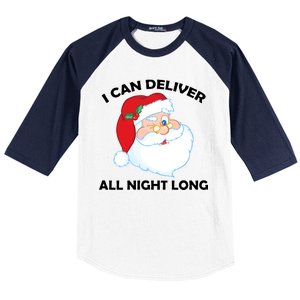 I Can Deliver All Night Long X-Mas Bad Santa Baseball Sleeve Shirt