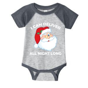 I Can Deliver All Night Long X-Mas Bad Santa Infant Baby Jersey Bodysuit