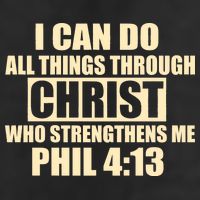 I Can Do All Thing Through Christ Phil 4:13 Garment-Dyed Fleece Hoodie