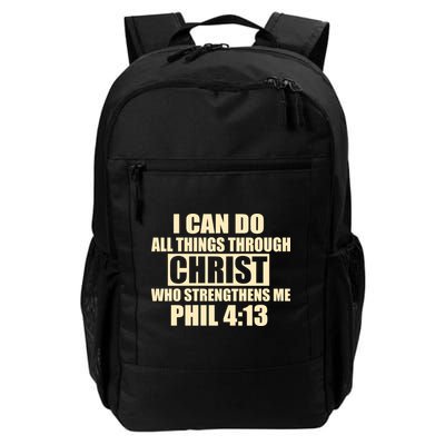 I Can Do All Thing Through Christ Phil 4:13 Daily Commute Backpack