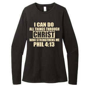 I Can Do All Thing Through Christ Phil 4:13 Womens CVC Long Sleeve Shirt