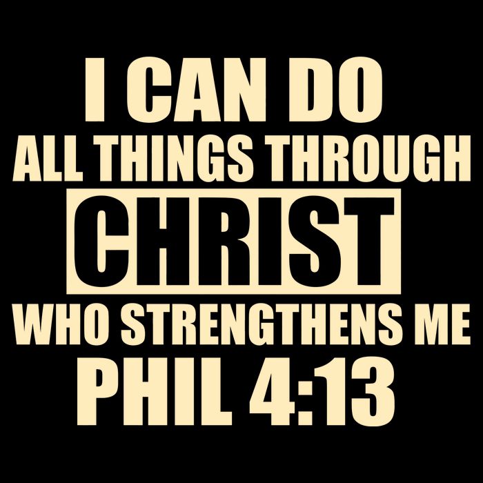 I Can Do All Thing Through Christ Phil 4:13 Flat Bill Trucker Hat
