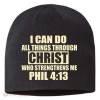 I Can Do All Thing Through Christ Phil 4:13 Sustainable Beanie