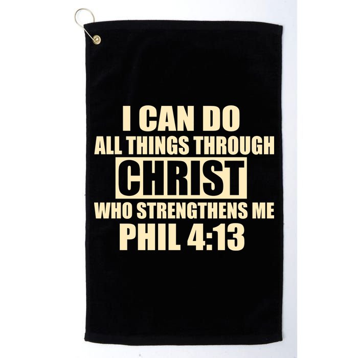 I Can Do All Thing Through Christ Phil 4:13 Golf Towel