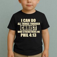 I Can Do All Thing Through Christ Phil 4:13 Toddler T-Shirt