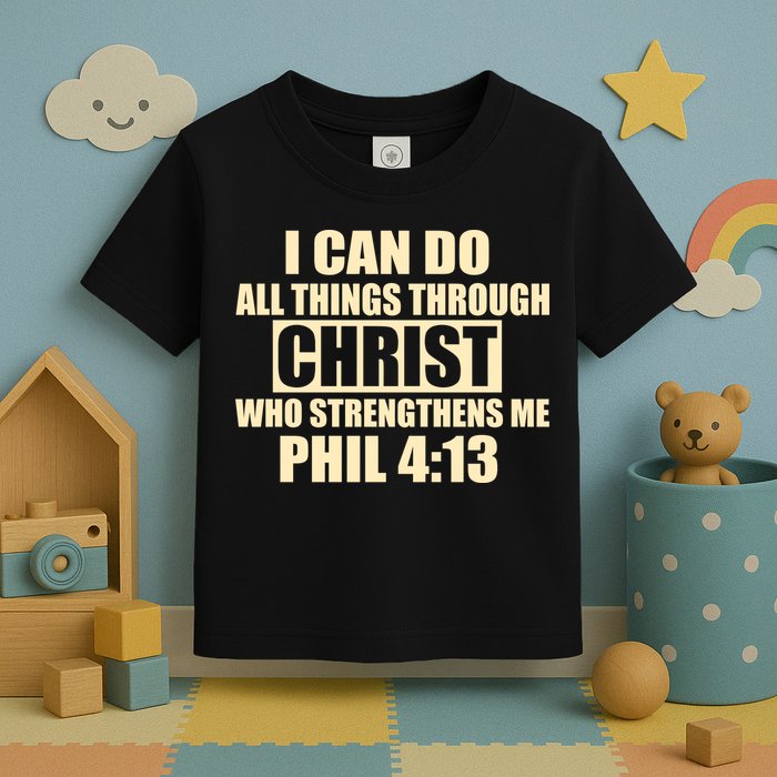I Can Do All Thing Through Christ Phil 4:13 Toddler T-Shirt