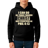 I Can Do All Thing Through Christ Phil 4:13 Kids Hoodie