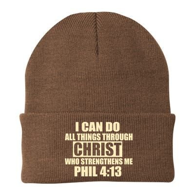 I Can Do All Thing Through Christ Phil 4:13 Beanie