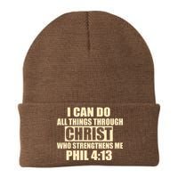 I Can Do All Thing Through Christ Phil 4:13 Knit Cap Winter Beanie