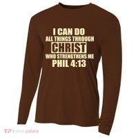I Can Do All Thing Through Christ Phil 4:13 Cooling Performance Long Sleeve Crew
