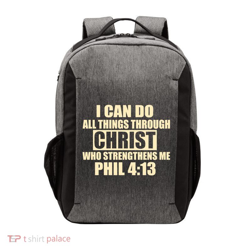 I Can Do All Thing Through Christ Phil 4:13 Vector Backpack