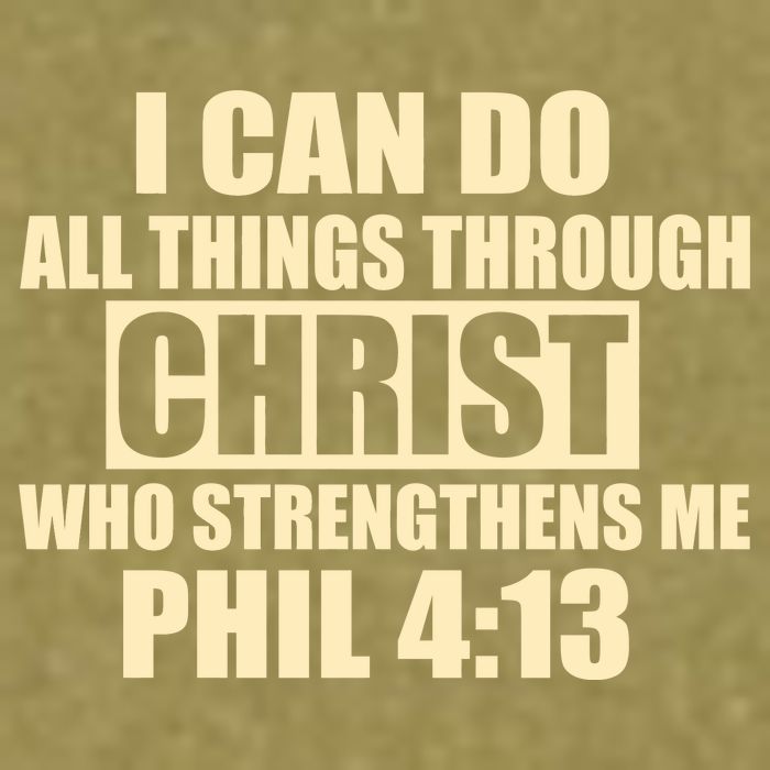 I Can Do All Thing Through Christ Phil 4:13 Garment-Dyed Women's Muscle Tee
