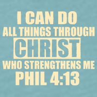 I Can Do All Thing Through Christ Phil 4:13 Sueded Cloud Jersey T-Shirt