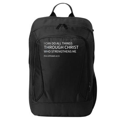 I Can Do All Things Through Christ City Backpack