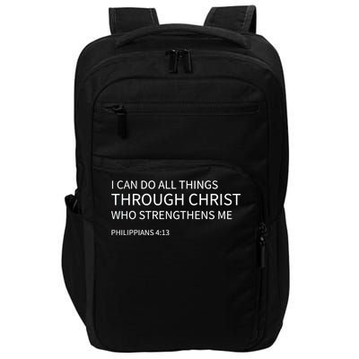 I Can Do All Things Through Christ Impact Tech Backpack