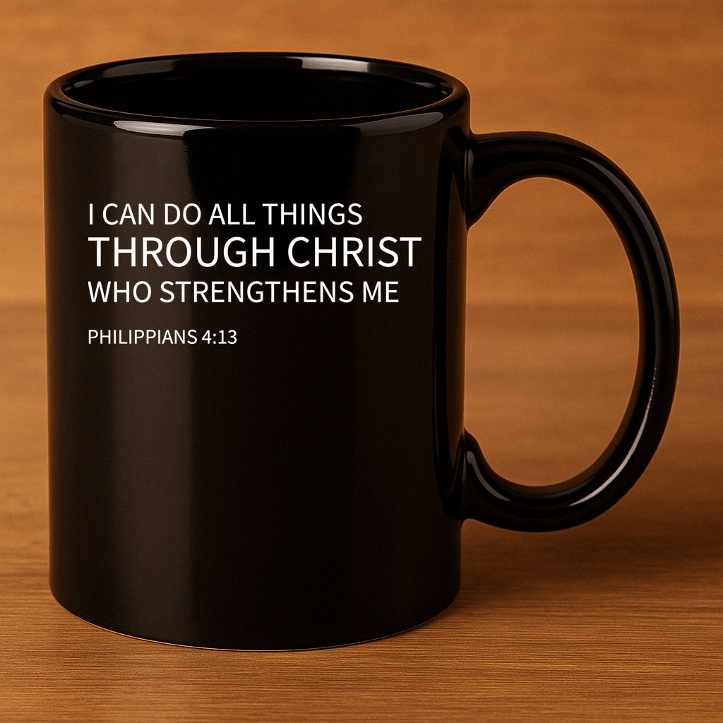 I Can Do All Things Through Christ 11oz C Handle Ceramic Mug