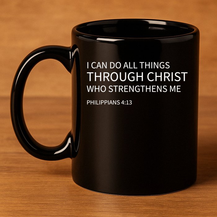 I Can Do All Things Through Christ 11oz C Handle Ceramic Mug