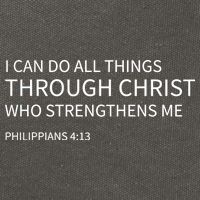I Can Do All Things Through Christ Cotton Canvas Backpack