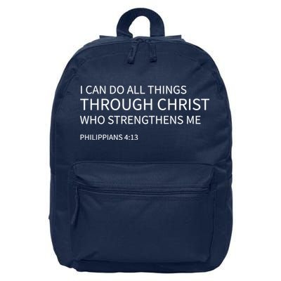 I Can Do All Things Through Christ 16 in Basic Backpack