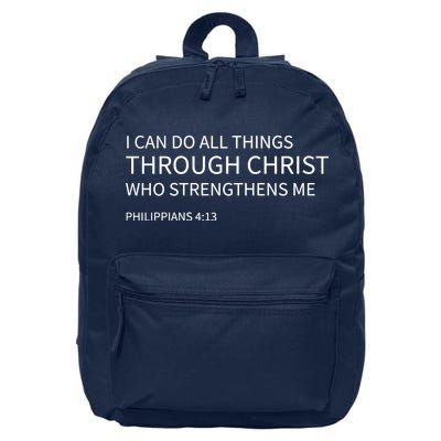 I Can Do All Things Through Christ 16 in Basic Backpack