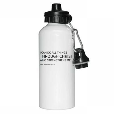 I Can Do All Things Through Christ Aluminum Water Bottle