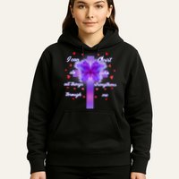 I Can Do All Things Through Christ Butterfly Cross Hoodie