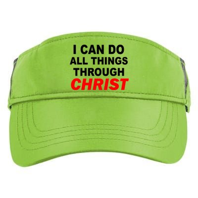 I Can Do All Things Through Christ Our Lord Adult Drive Performance Visor