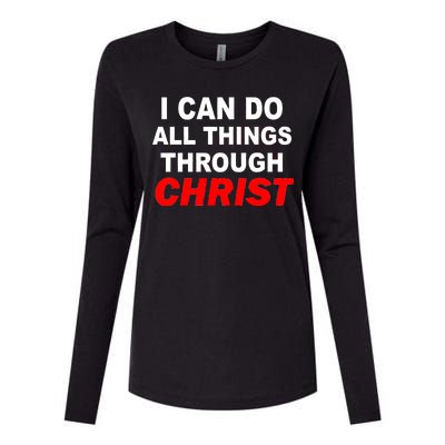 I Can Do All Things Through Christ Our Lord Womens Cotton Relaxed Long Sleeve T-Shirt