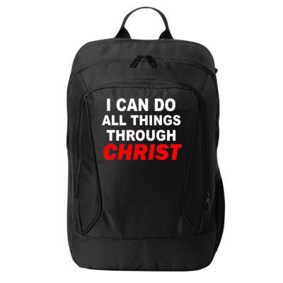 I Can Do All Things Through Christ Our Lord City Backpack