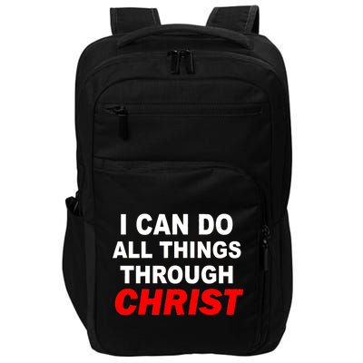 I Can Do All Things Through Christ Our Lord Impact Tech Backpack