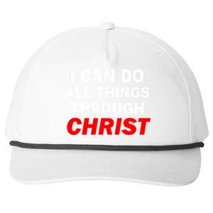 I Can Do All Things Through Christ Our Lord Snapback Five-Panel Rope Hat