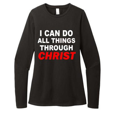 I Can Do All Things Through Christ Our Lord Womens CVC Long Sleeve Shirt