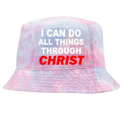 I Can Do All Things Through Christ Our Lord Tie-Dyed Bucket Hat