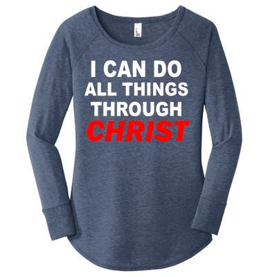 I Can Do All Things Through Christ Our Lord Women's Perfect Tri Tunic Long Sleeve Shirt