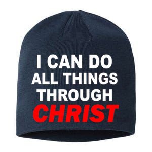 I Can Do All Things Through Christ Our Lord Sustainable Beanie