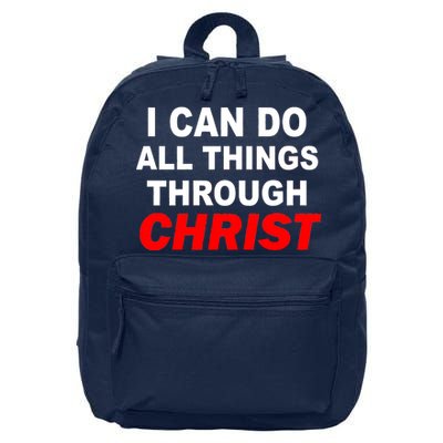 I Can Do All Things Through Christ Our Lord 16 in Basic Backpack