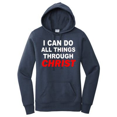 I Can Do All Things Through Christ Our Lord Women's Pullover Hoodie