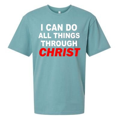 I Can Do All Things Through Christ Our Lord Sueded Cloud Jersey T-Shirt