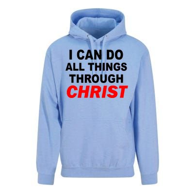 I Can Do All Things Through Christ Our Lord Unisex Surf Hoodie