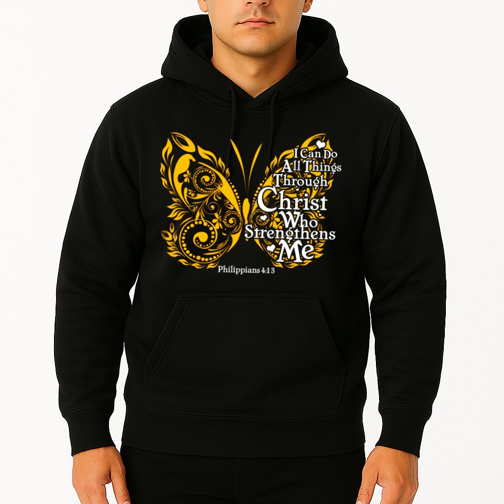 I Can Do All Things Through Christ Philippians 4:13  Hoodie