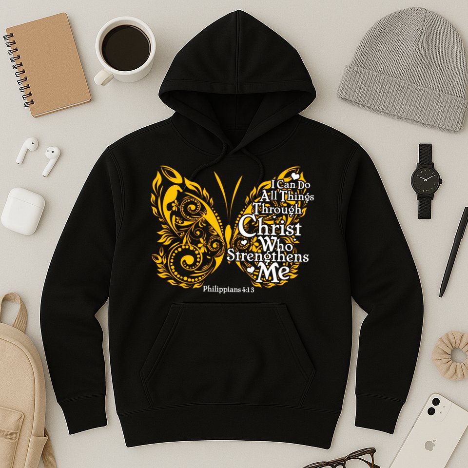 I Can Do All Things Through Christ Philippians 4:13  Hoodie
