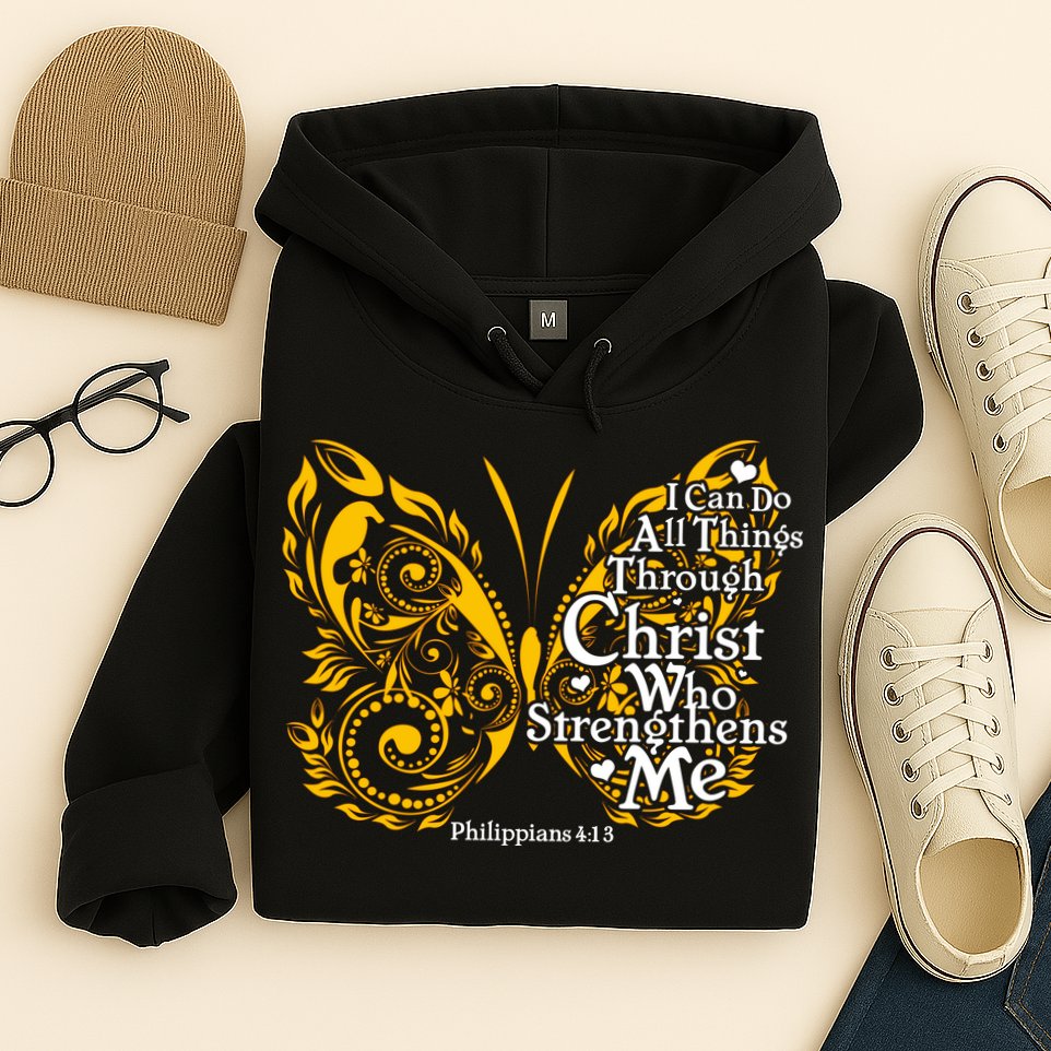 I Can Do All Things Through Christ Philippians 4:13  Hoodie
