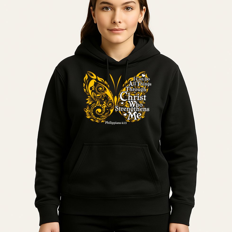 I Can Do All Things Through Christ Philippians 4:13  Hoodie