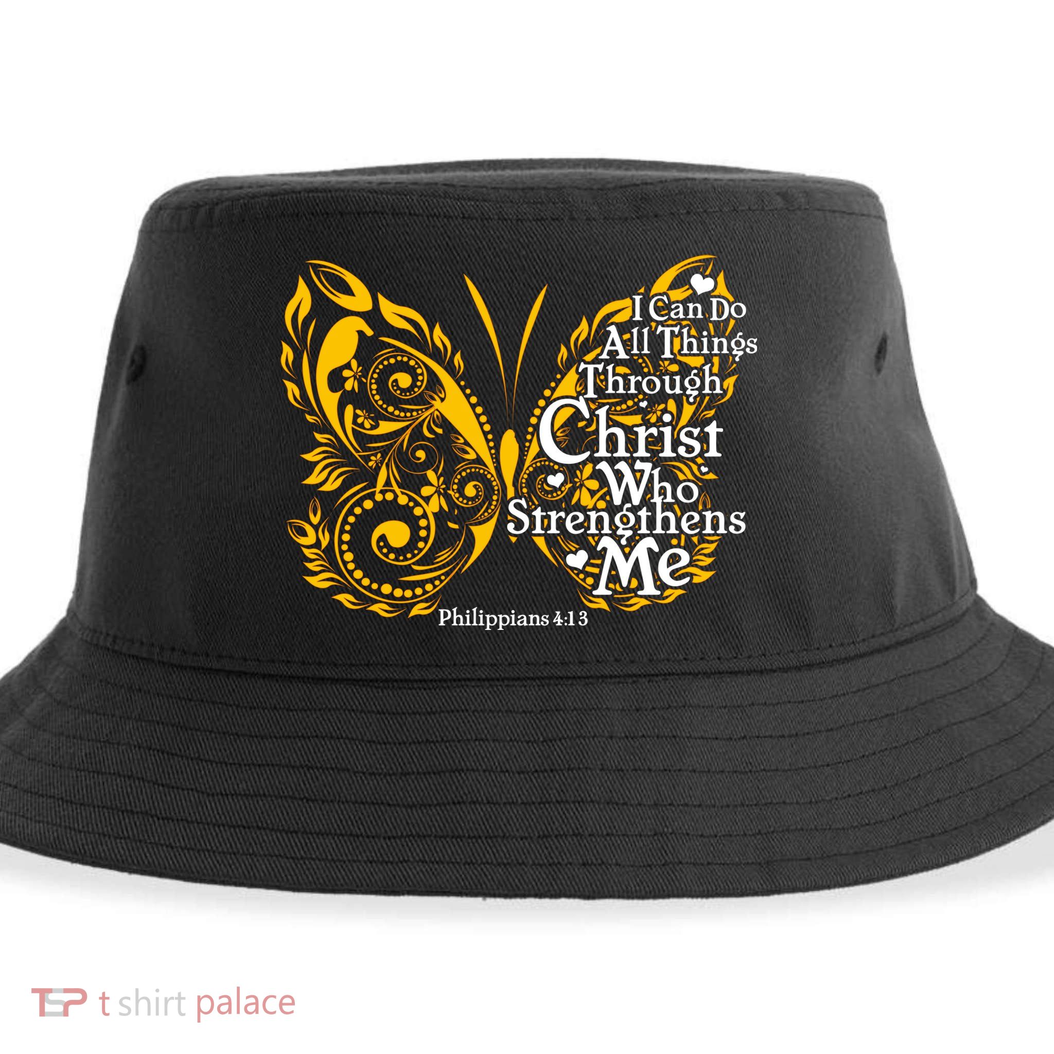 I Can Do All Things Through Christ Philippians 4:13  Sustainable Bucket Hat